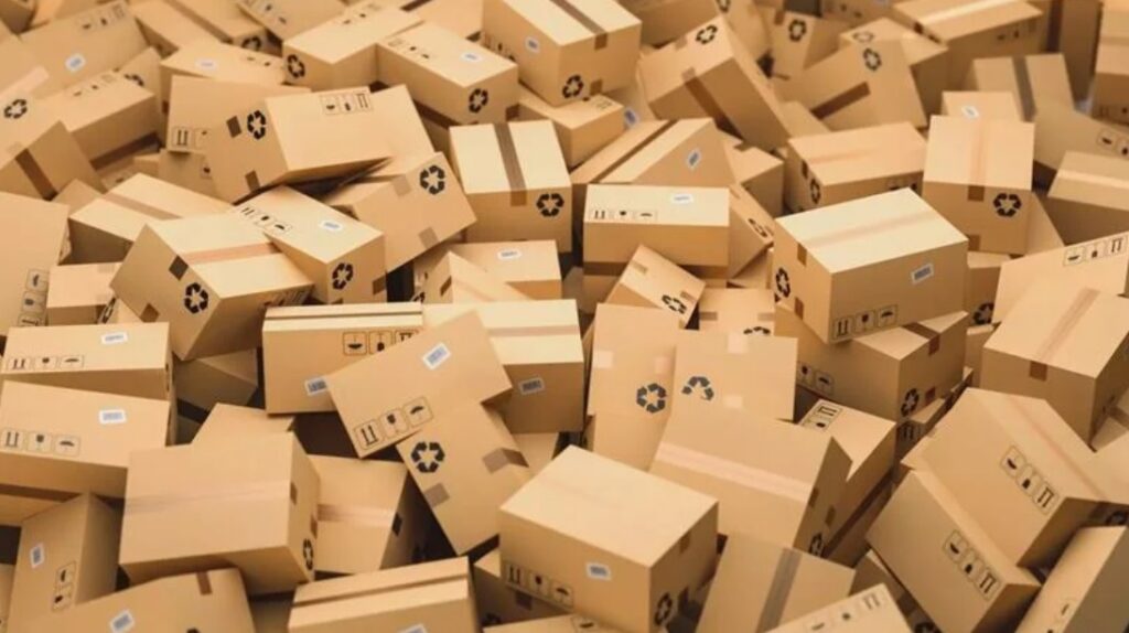 تصویر از حمل بار با استفاده از کارتن