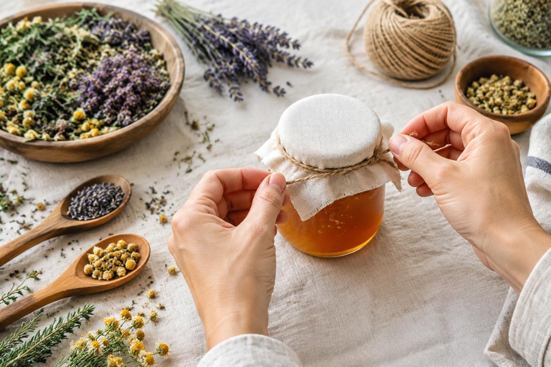 شیشه جار عسل خانگی